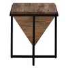 Metalsmith Solid Wood Side Table in Black Powder Finish