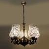 Devansh Black Wall Mounted Lamp With Beige Jute Shade
