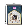Pichwai Cow Canvas Wall Prints Canvas Wall Prints Set of 1 Multicolor Matte