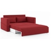 Camden Compact 3 Seater Pull Out Sofa cum Bed In Salsa Red Colour