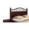 Axis Solid Wood King Size Non Storage Bed In Walnut Finish