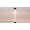 Huck Black Cotton Shade Floor Lamp