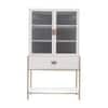 Nextstep Bar Unit White And Golden