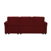 Scarlet Solid Wood Sofa cum Bed in Maroon