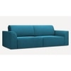 Cacef 3 Seater Pull Out Sofa cum Bed in Turquoise Colour