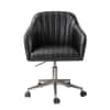 Doe Buck Colm Modern Black Leatherette Office Chair