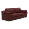 Trissino 3 Seater Leather Sofa in Wine Colour