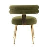 Swizzy Solid Wood Accent Chair in Green Colour