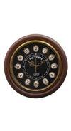16" Black Dile Victoria Wall Clock