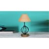 Juliet Beige Jute Table lamp with Wood & Iron Base