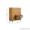 Hexa Red Engineered Wood Shoe Rack in Giant Wood Colour