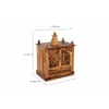 Jam  Sheesham Wood  Prayer Unit in Teak Finish