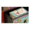 Aria Solid Wood Hand painted End Table In Multicolour