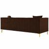 Haruko Fabric Sofa - Brown