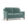 Abbey 2 Seater Fabric Sofa in Dusty Turquoise Velvet Colour