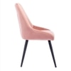 NICO Leather Accent Chair in Pink Colour