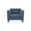 Lewis 1 Seater Fabric Sofa In Ocean Weave Colour