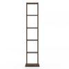 Babylon Solid Wood Bookshelf in Walnut Finish