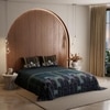 Stoa Paris King Size Bedsheet Bedsheet, Midnight Blue