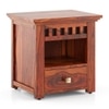 Fidora Solid Wood Bedside Table In Honey finish