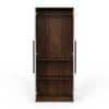 Maltein 2 Door Engineered Wood Wardrobe In Brown Maple & White Finish