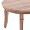 Florence Oval Solid Wood Coffee Table In Teak Finish