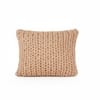 Rapunzel Crepe Hand Braided Cotton Knitted Decorative Cushion Cover 16 x 16 Inches