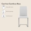 Rosen 6 Seater Ceramic Dining Table With 6 Seneca Dining Chairs (Finish : Black, Chair Colour : White)