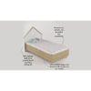 Dream House Engineered Wood Bed in Oak Colour