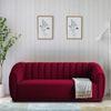 Rosa Fabric Sofa (Maroon)