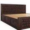 Rickman Solid Wood King Size Drawer And Box Storage Bed In Brown Finish