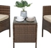 Carry Bird Wicker Patio Furniture Outdoor Balcony Chairs In Brown And Beige Colour