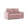 Apollo Compact High Back 2 Seater Fabric Sofa in Desert Rose Colour