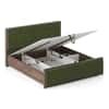 Rio Engineered Wood King Size Hydraulic Storage Bed In Moss Green