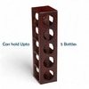 Ikiriya Sheesham Wood Accent Wine Rack in Honey Finish