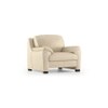 Farina Essential 1 Seater Fabric Sofa in Pearl Colour