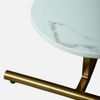 Metality Metal Side Table in Gold Colour