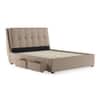Bornholm Upholstered Bed Size Queen Color Beige