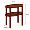 Pearl Sheesham Wood Side Table in Honey Oak Finish
