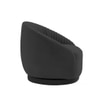 Lorna Swivel Solid Wood Round Chair in Black Colour