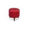 Silas Solid Wood  Ottomon in  Red Colour