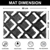 Luxe Home Macau Square Bath Mat (40x60 cm)- Grey