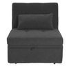 Evenie 1 Seater Pull Out Sofa cum Bed  in Dark Grey Colour