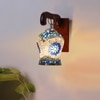 Devansh Solid Wood Electric Wall Light in Brown Colour with Multi Shade Count of 1 Light