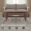 Florence Oval Solid Wood Coffee Table In Teak Finish