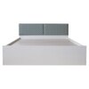 Lush Engineered Wood Queen Size Bed In White Finish