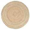 Classic Braided Jute Round Rug