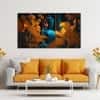 The Castle Decor Lord Buddha Meditation Wall Painting Wooden Framed 27x48 Inch (Style 19)