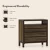 Masai Solid Wood Chest Of Drawers In American Walnut Finish With 2 Tone Finish