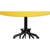 Elle Yellow cotton Table lamp with Iron Base